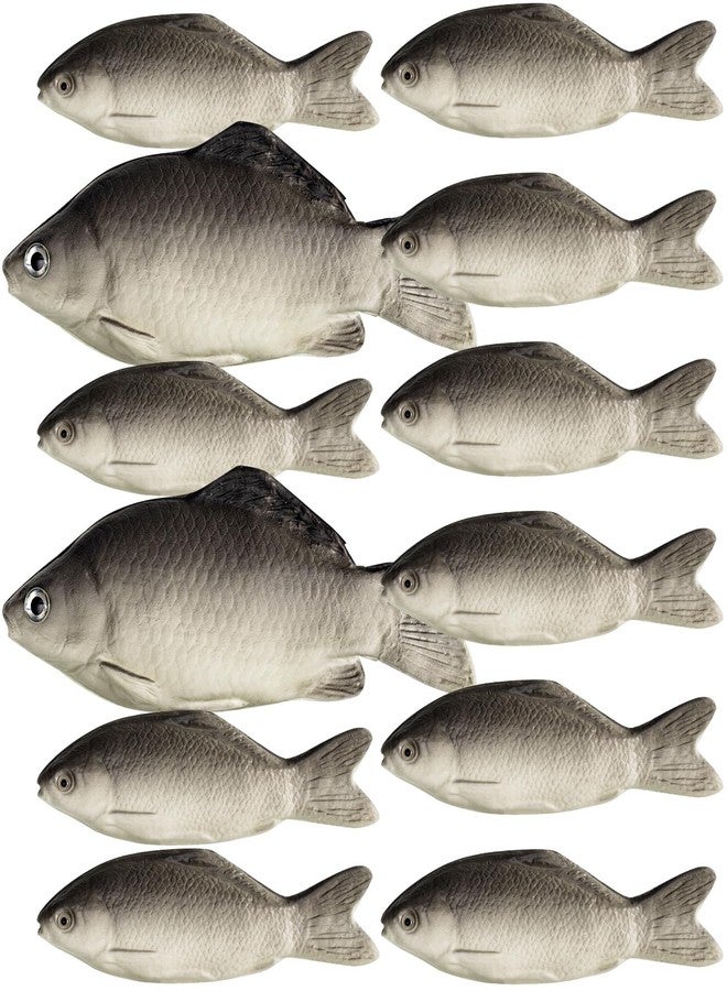 Liliful 12 Pcs Fake Fish Artificial Realistic Toys Stuffed Foam Faux Sea Fish Including Big and Small for Home Decoration Aquarium Display Ornaments Stage Drama Photography Prop Prank Prop - Image 1
